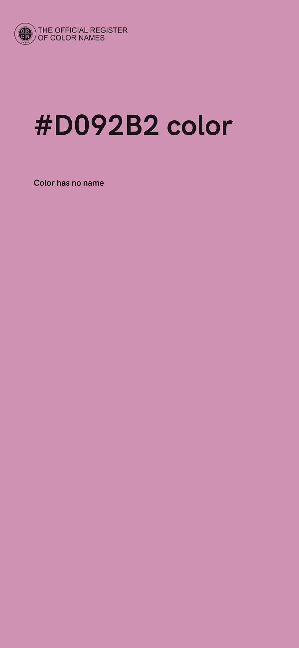 #D092B2 color image