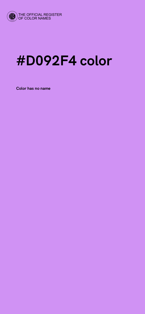 #D092F4 color image