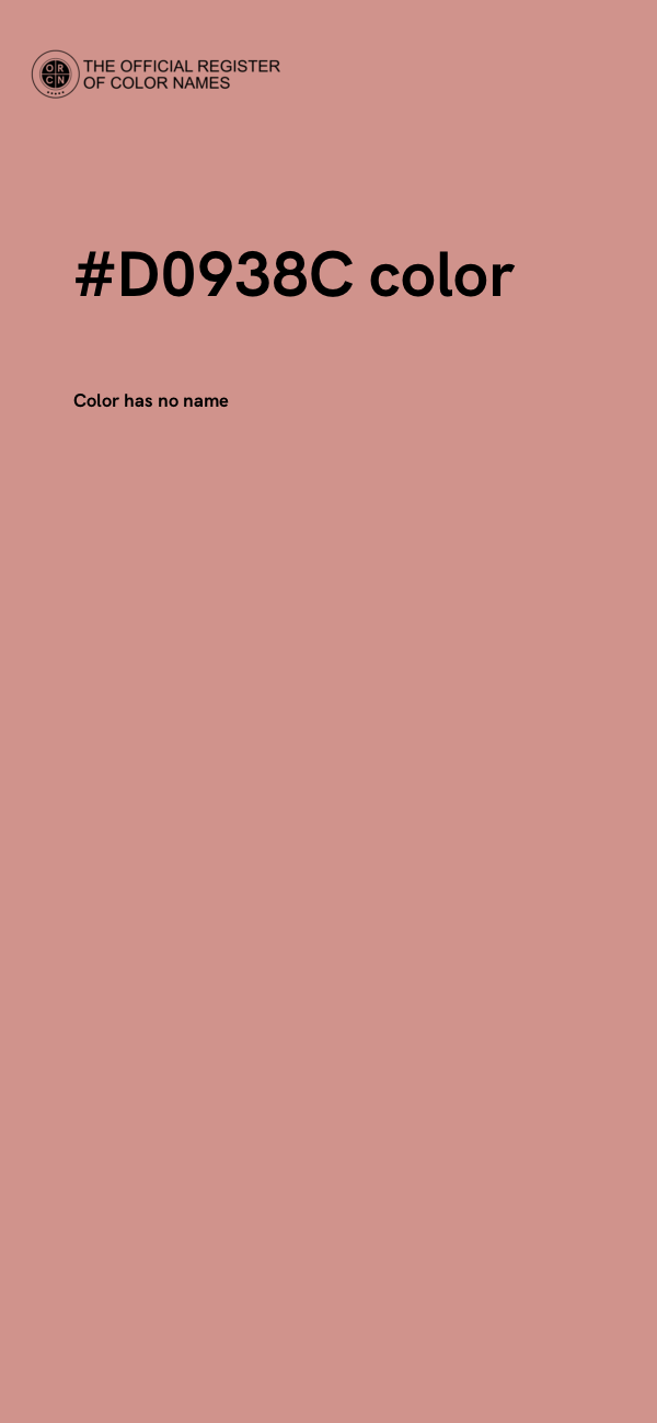 #D0938C color image