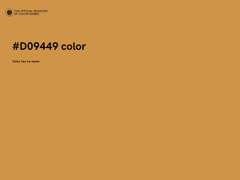 #D09449 color image