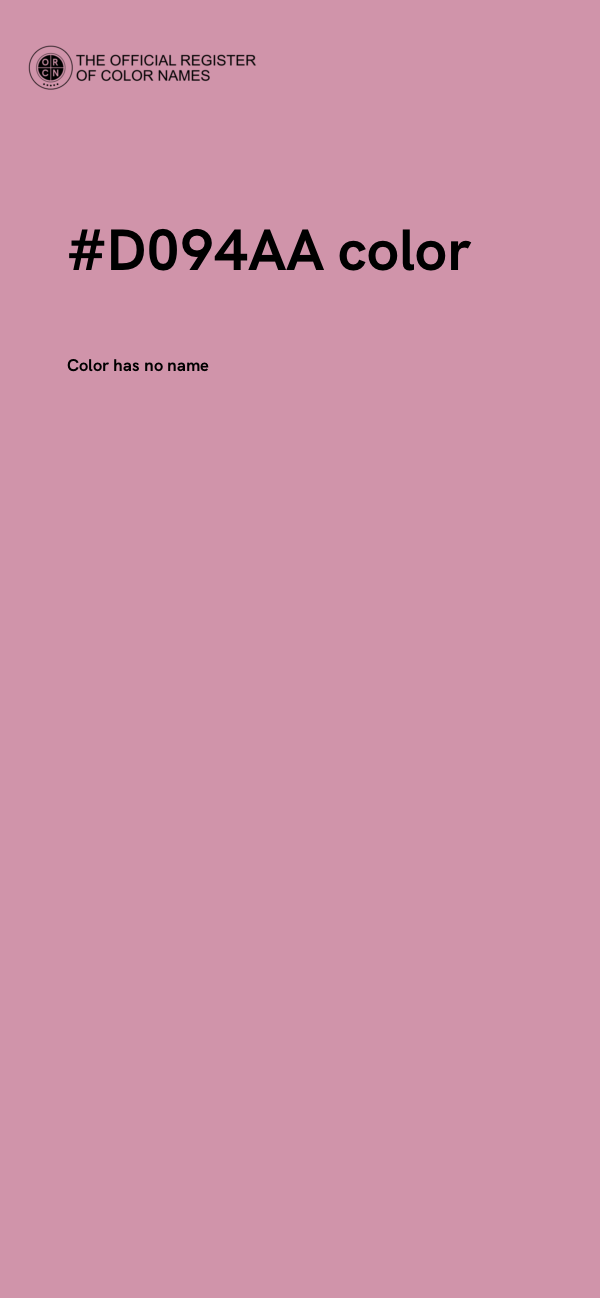 #D094AA color image