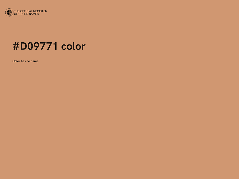 #D09771 color image