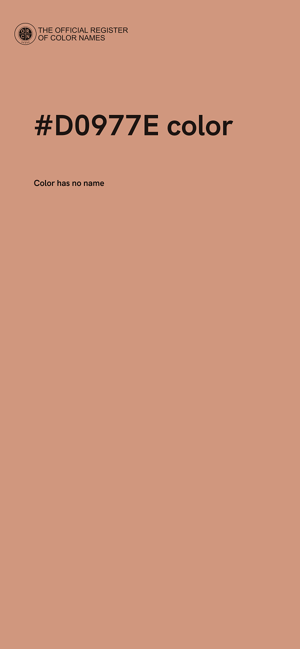 #D0977E color image
