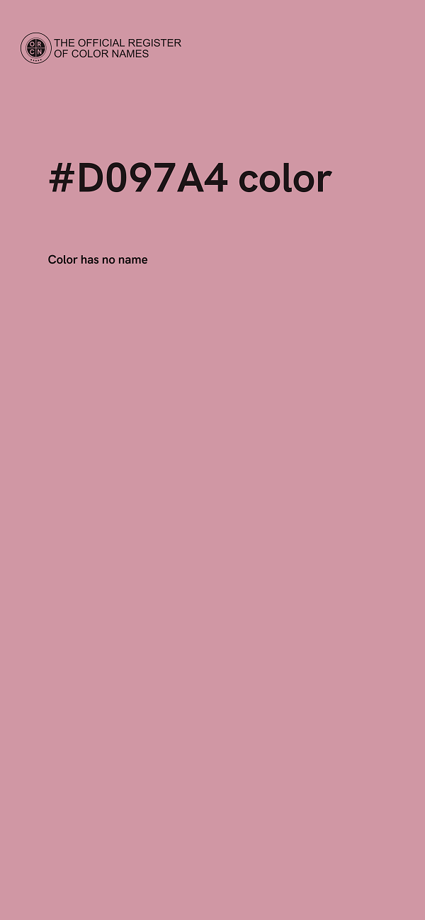 #D097A4 color image