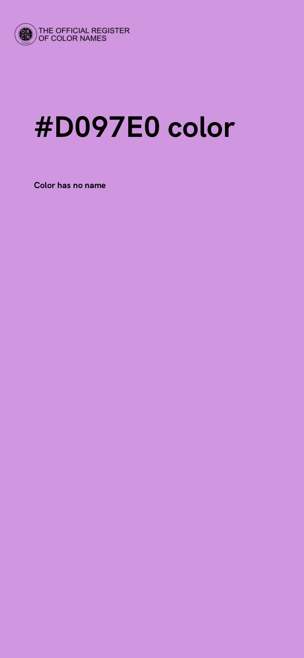 #D097E0 color image