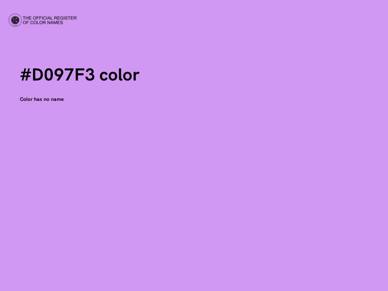 #D097F3 color image