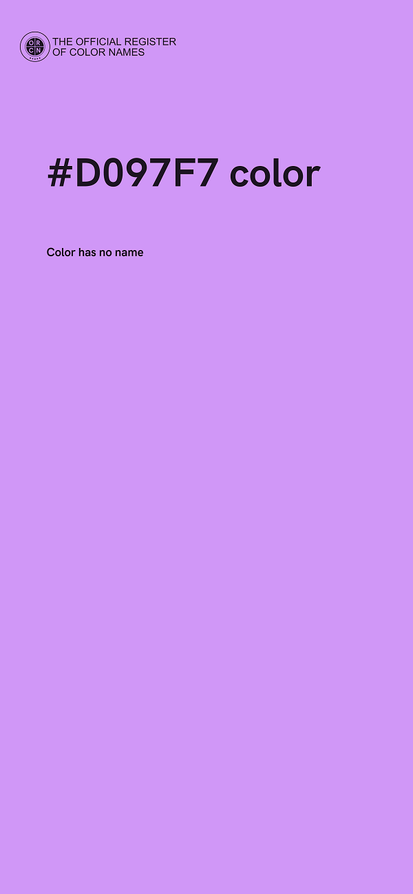 #D097F7 color image