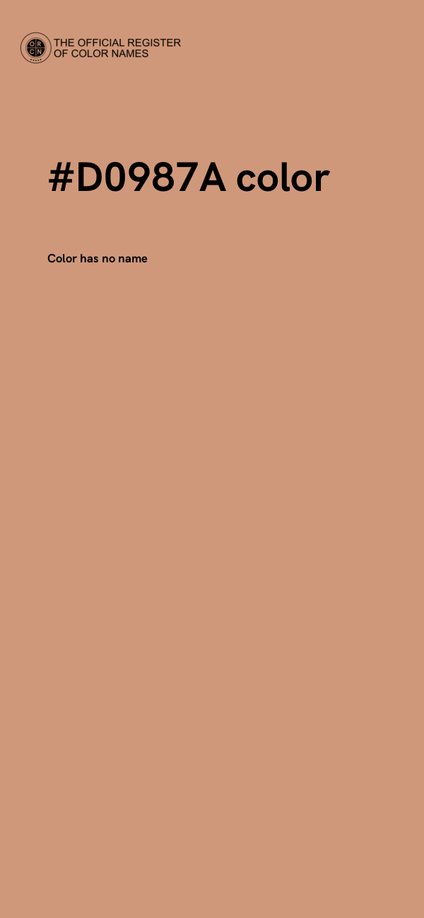 #D0987A color image
