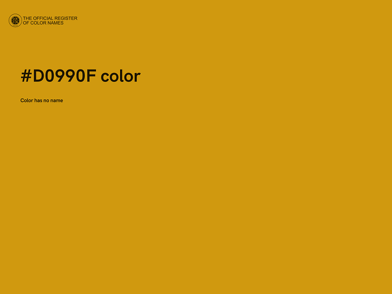 #D0990F color image