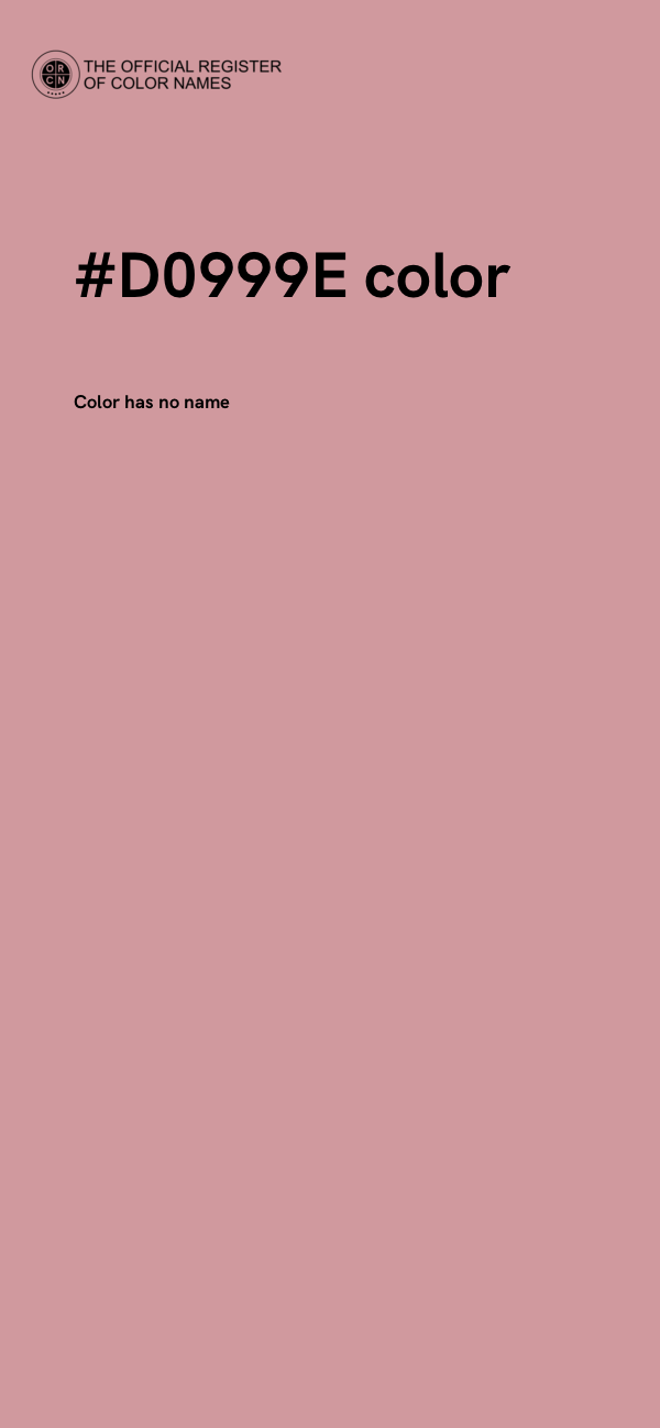 #D0999E color image