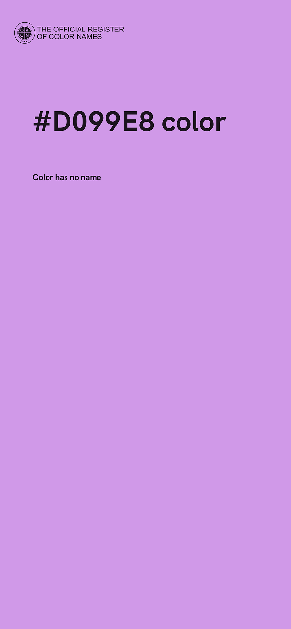 #D099E8 color image