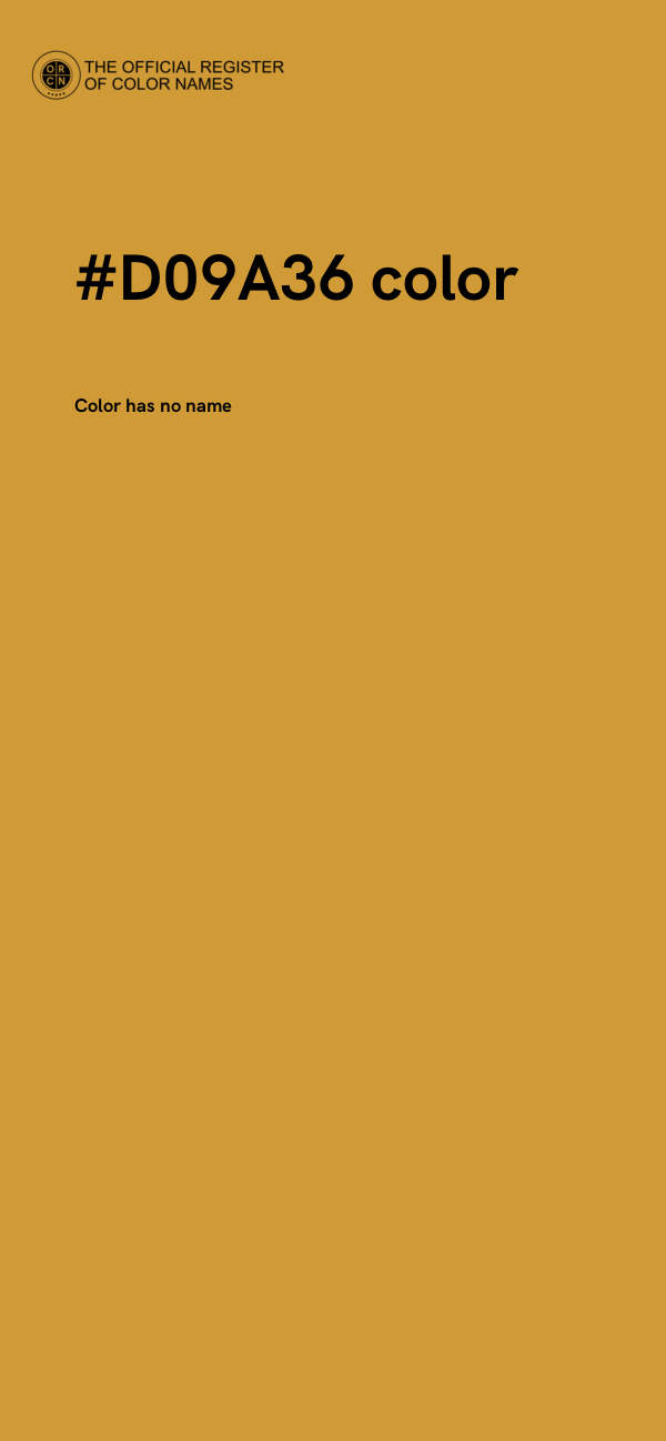 #D09A36 color image