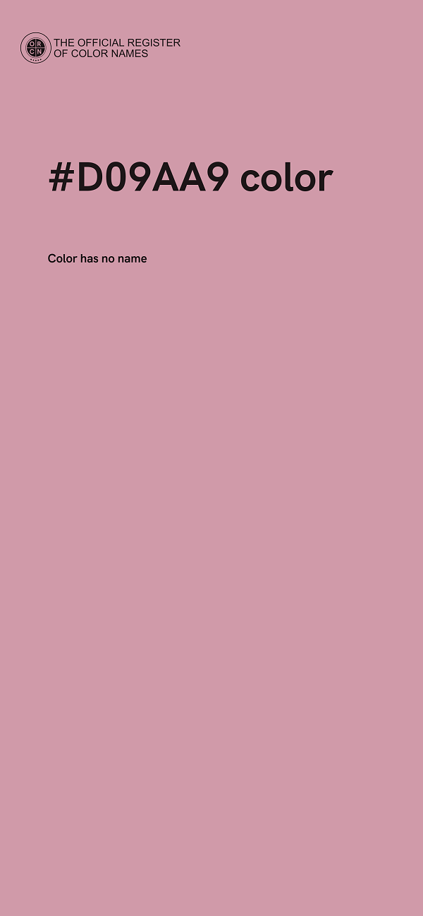 #D09AA9 color image