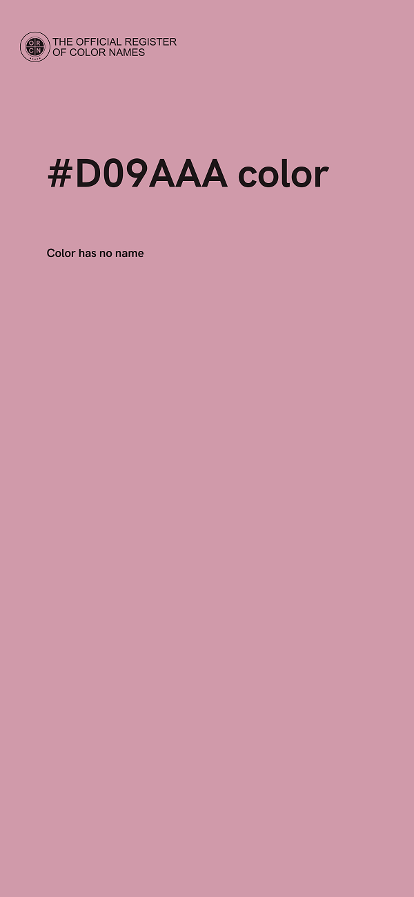 #D09AAA color image