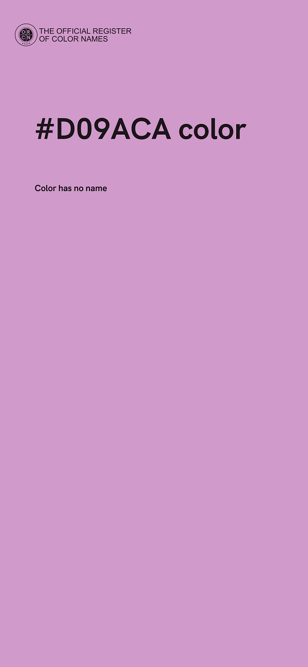 #D09ACA color image