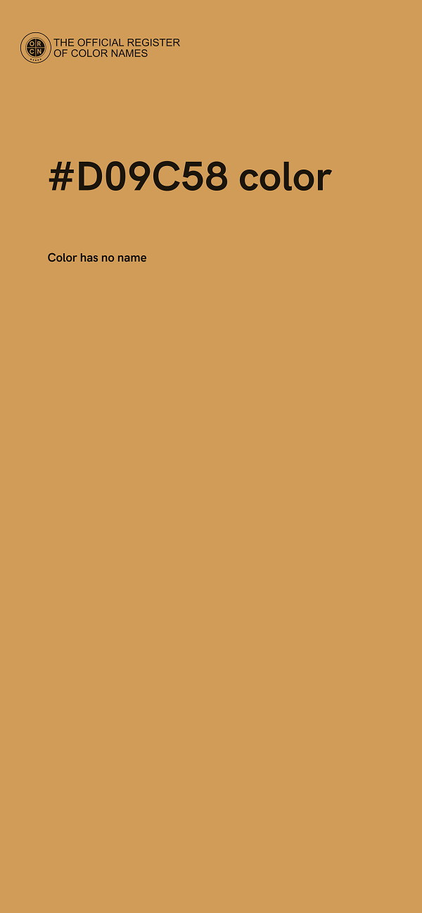 #D09C58 color image