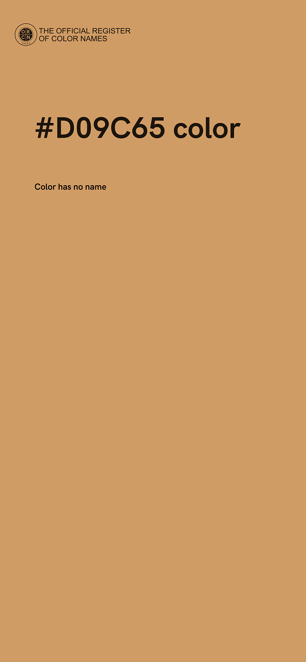 #D09C65 color image