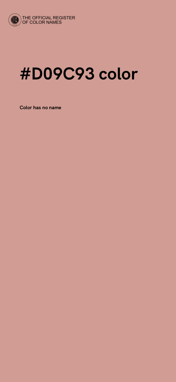 #D09C93 color image