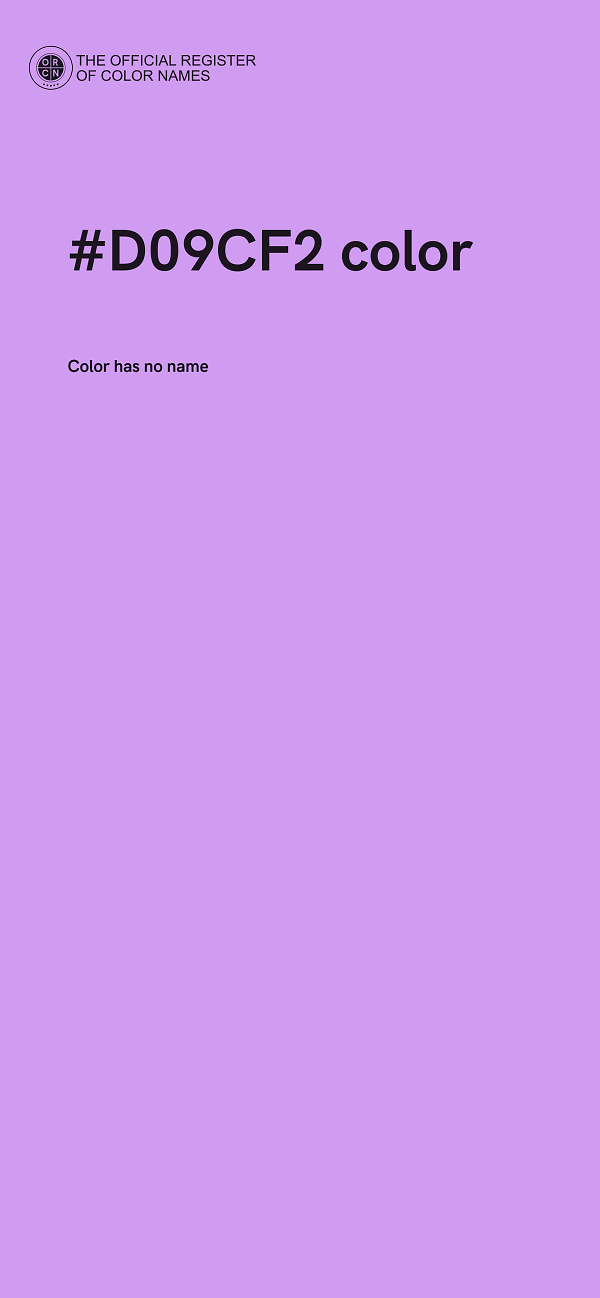 #D09CF2 color image