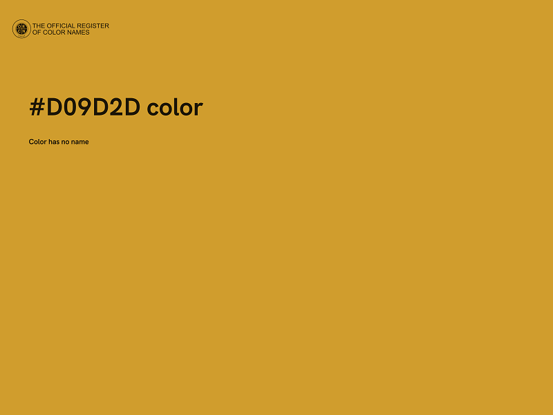 #D09D2D color image