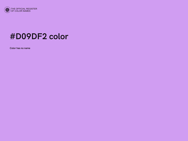 #D09DF2 color image