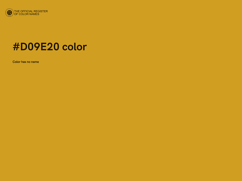 #D09E20 color image