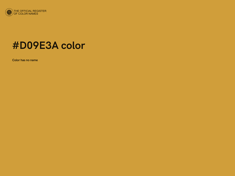 #D09E3A color image