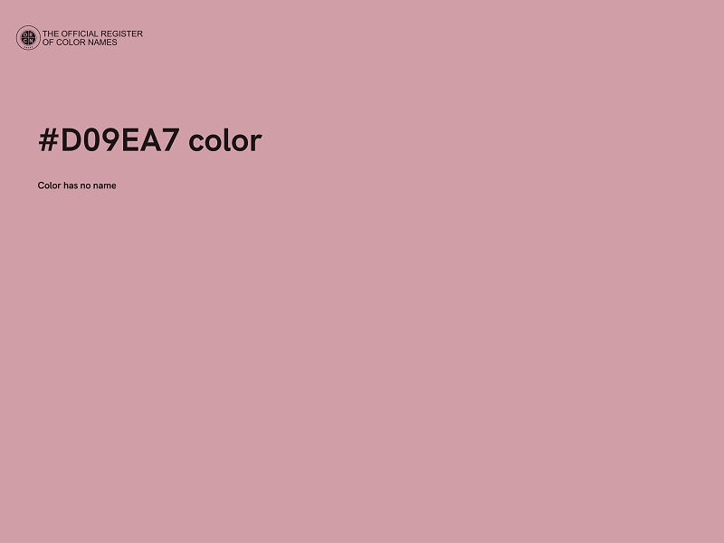 #D09EA7 color image