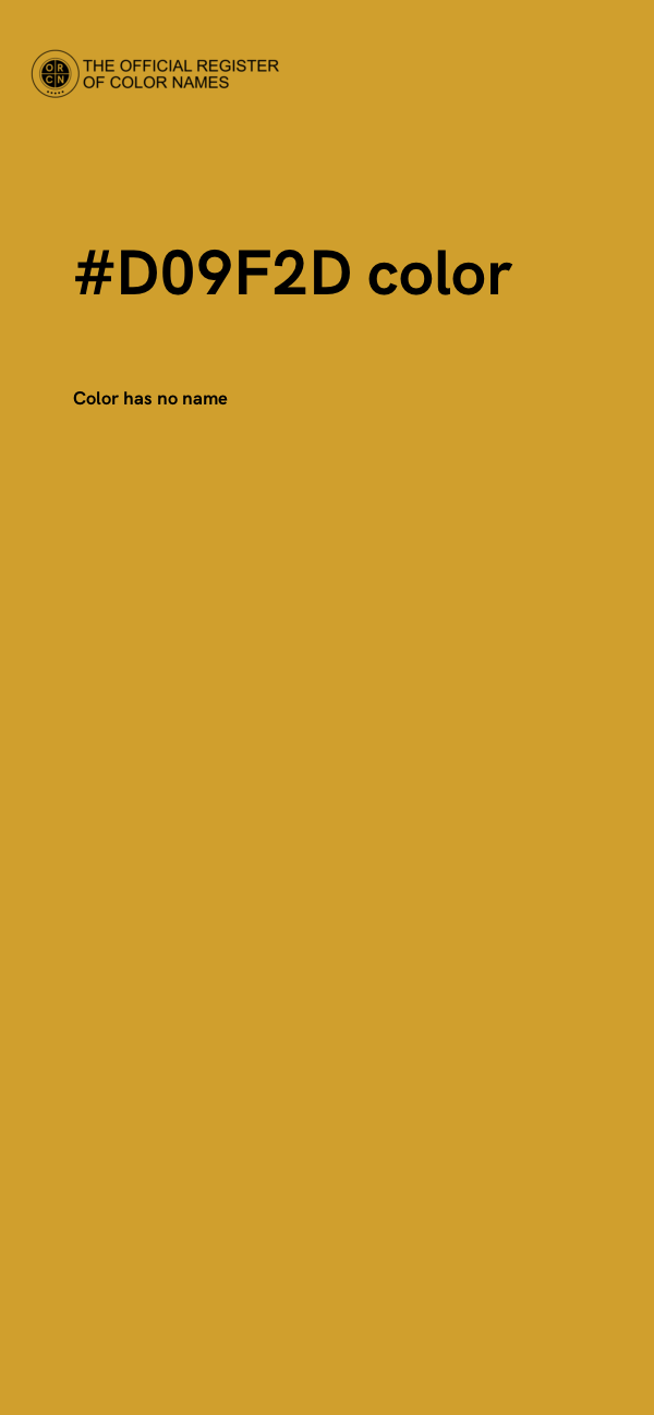 #D09F2D color image