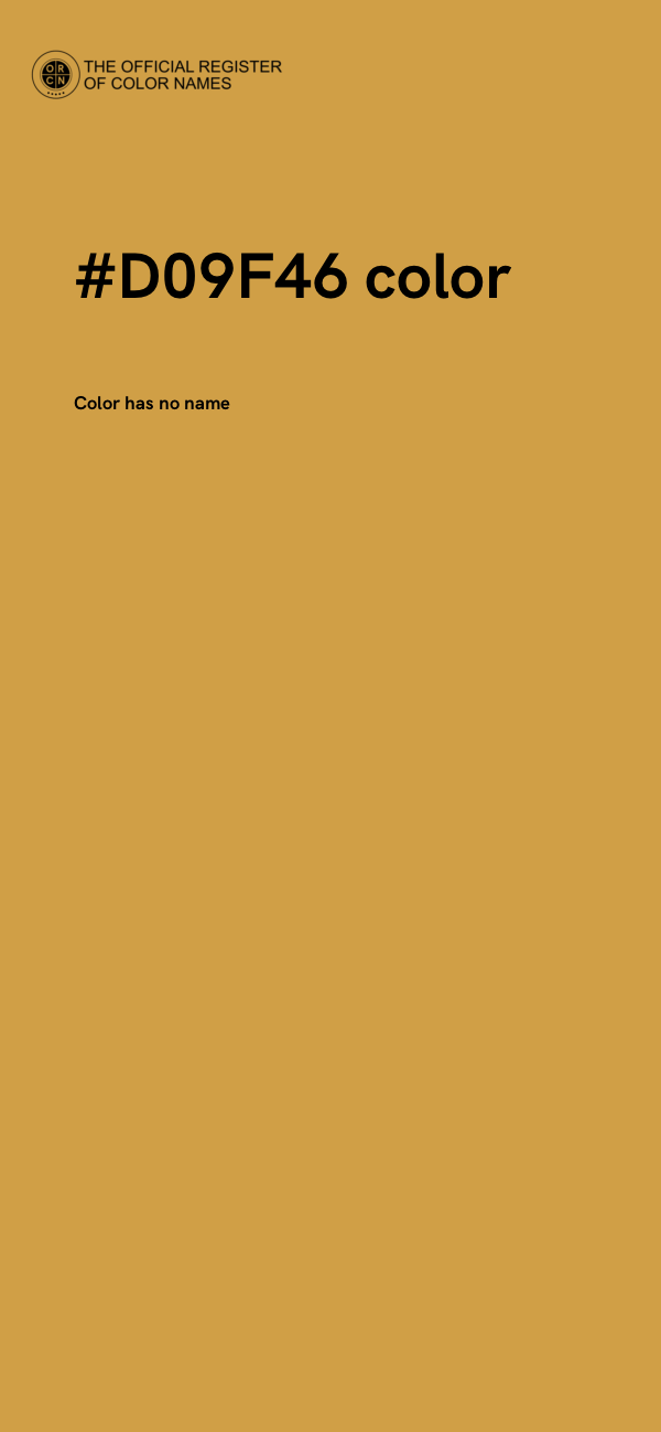 #D09F46 color image
