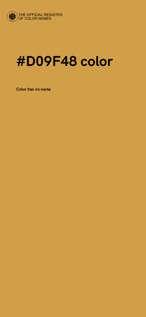 #D09F48 color image