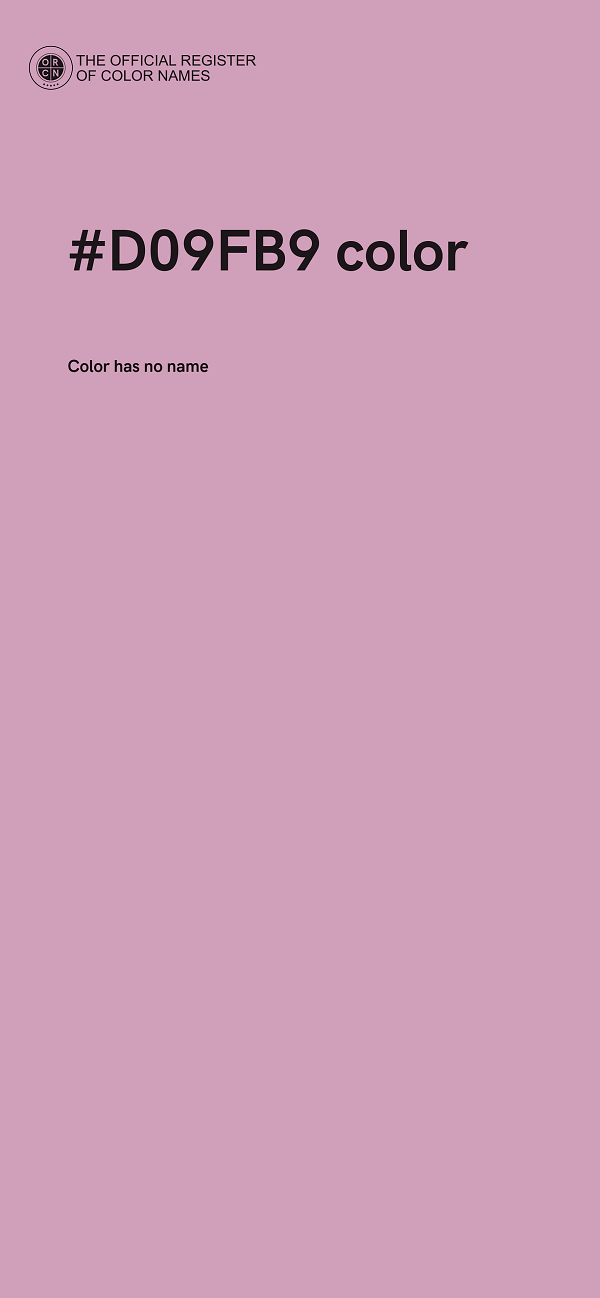 #D09FB9 color image
