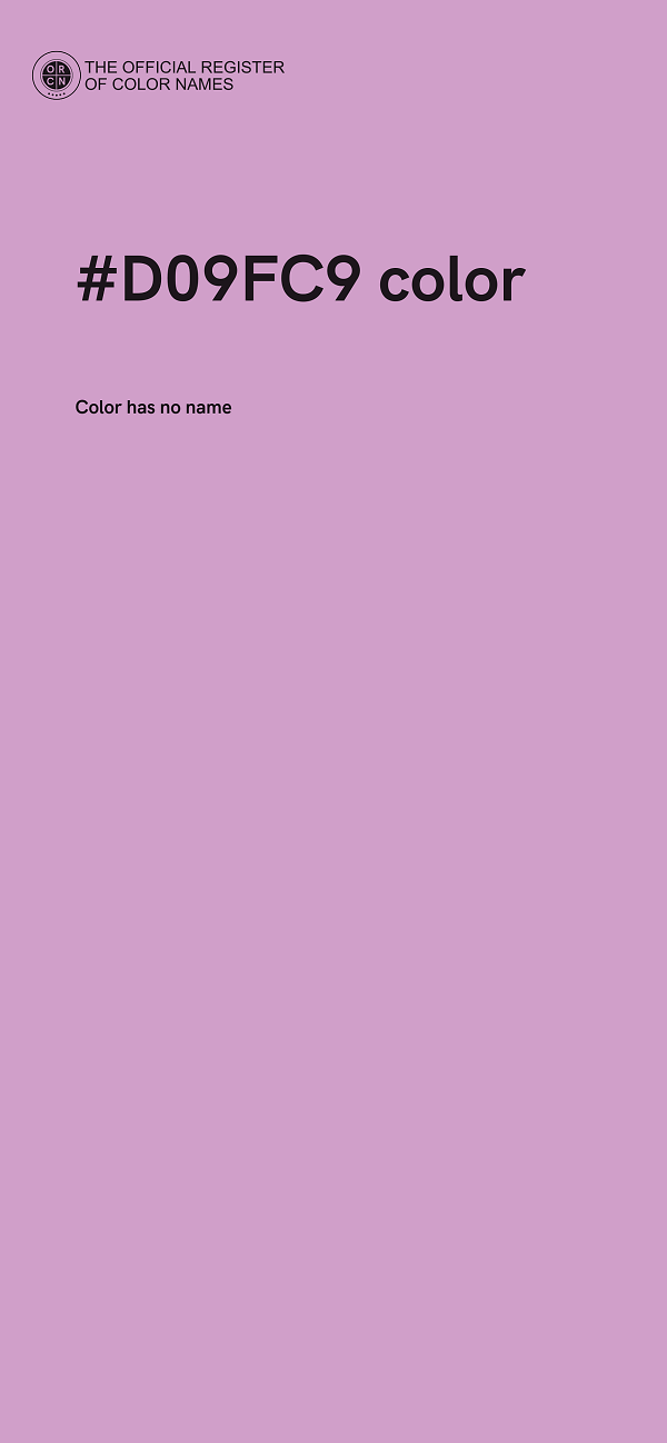 #D09FC9 color image