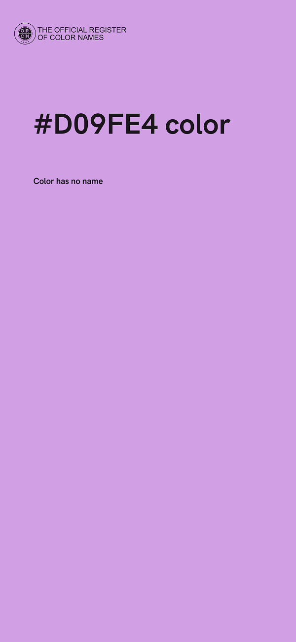 #D09FE4 color image