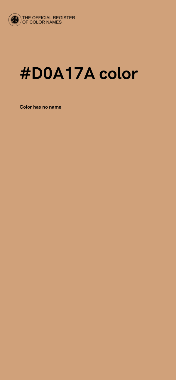 #D0A17A color image