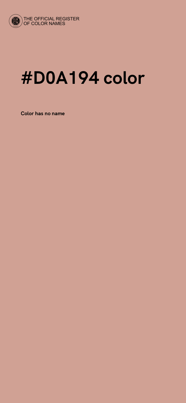 #D0A194 color image
