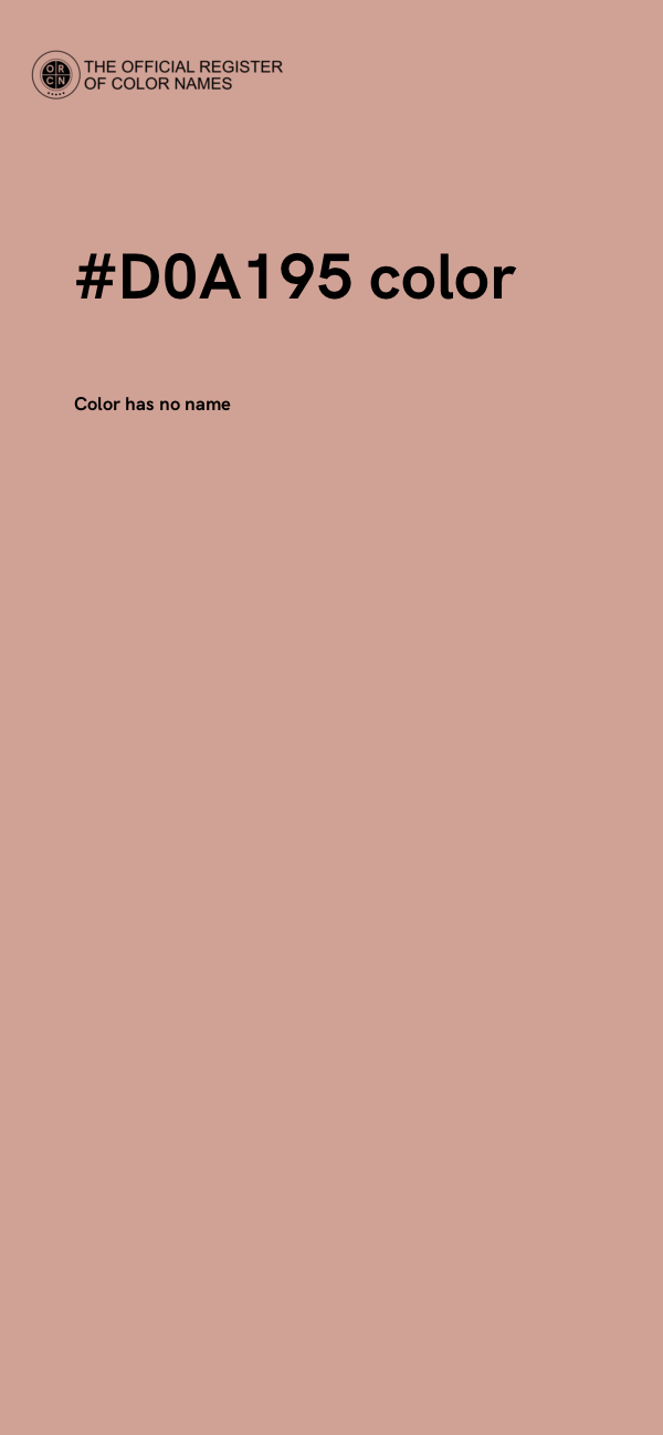 #D0A195 color image