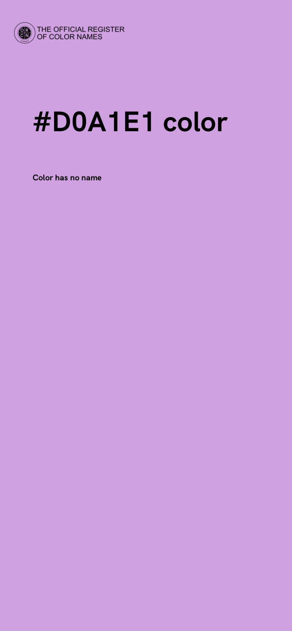 #D0A1E1 color image
