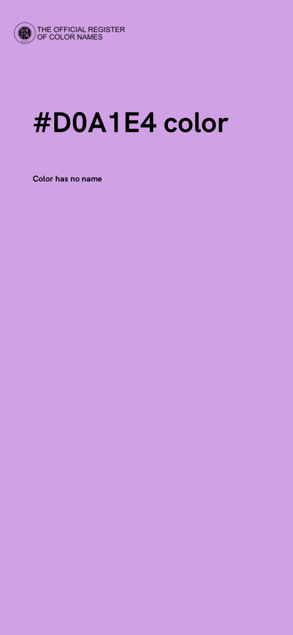 #D0A1E4 color image