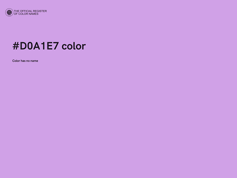 #D0A1E7 color image