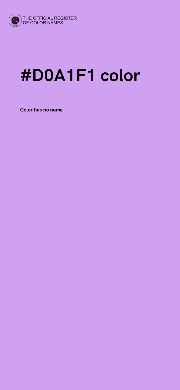 #D0A1F1 color image