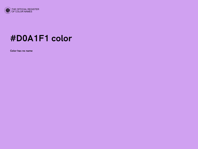 #D0A1F1 color image