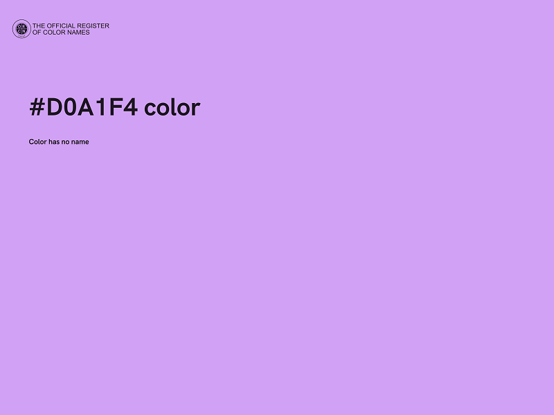 #D0A1F4 color image