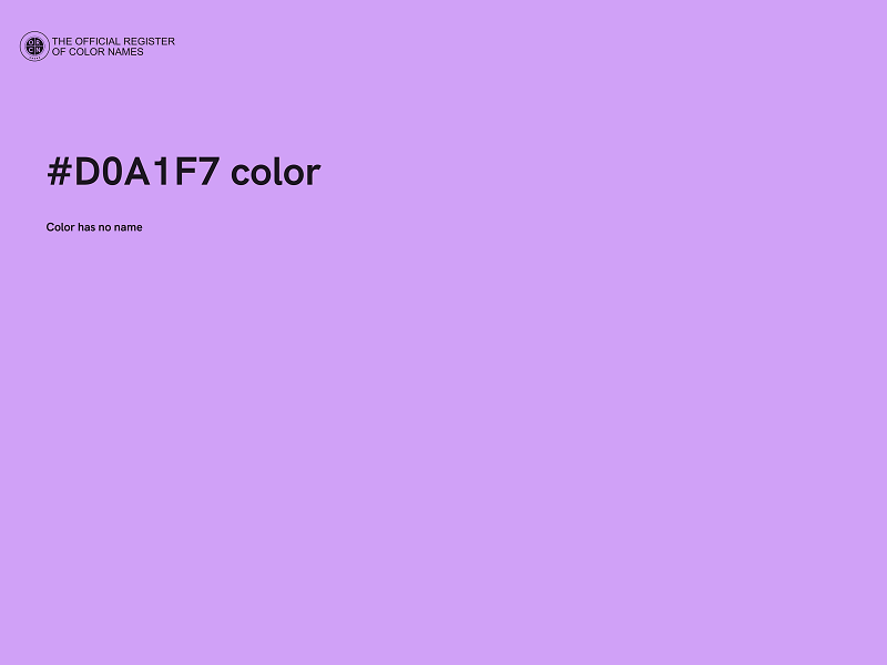 #D0A1F7 color image