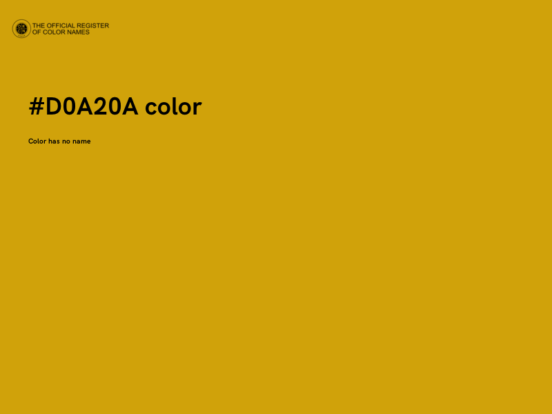 #D0A20A color image