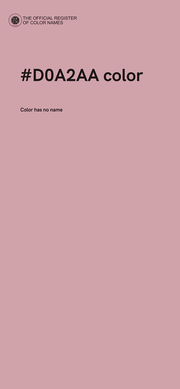 #D0A2AA color image