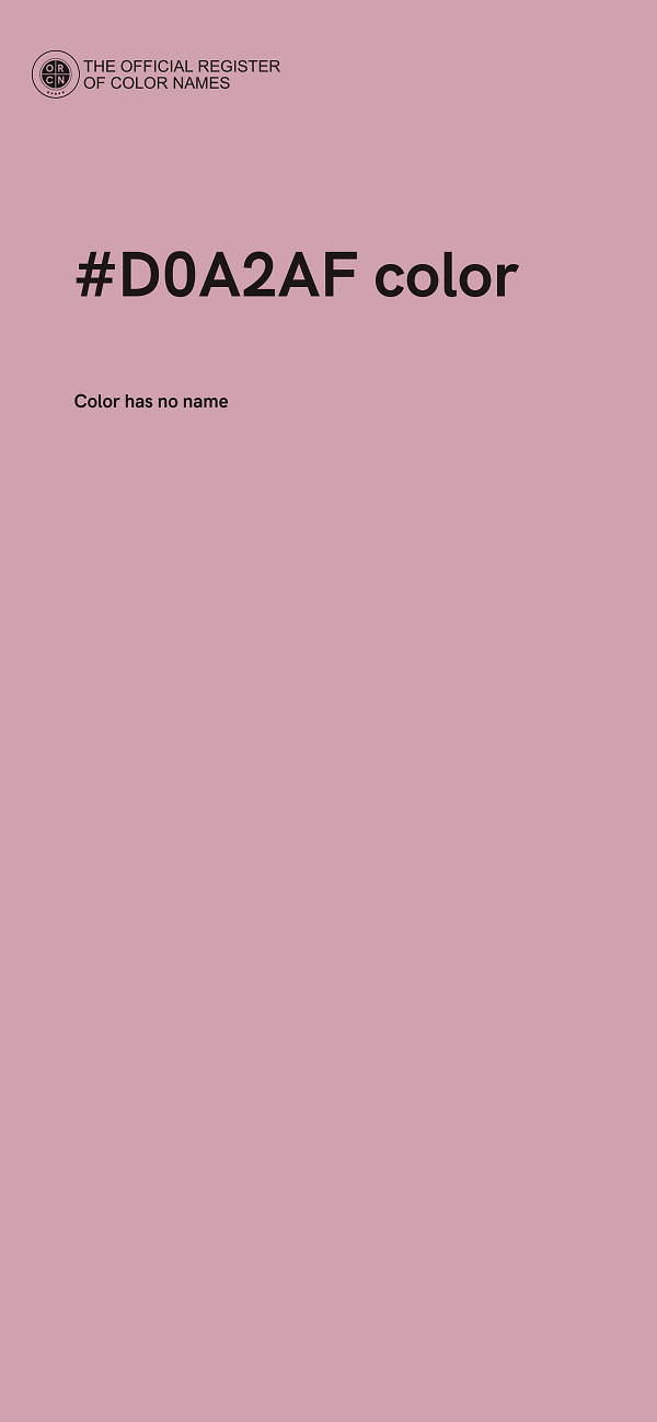 #D0A2AF color image
