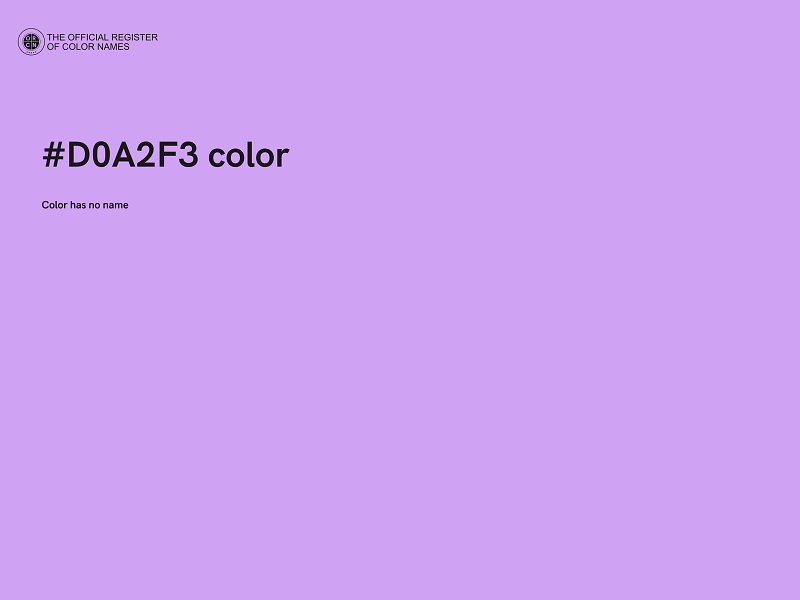 #D0A2F3 color image
