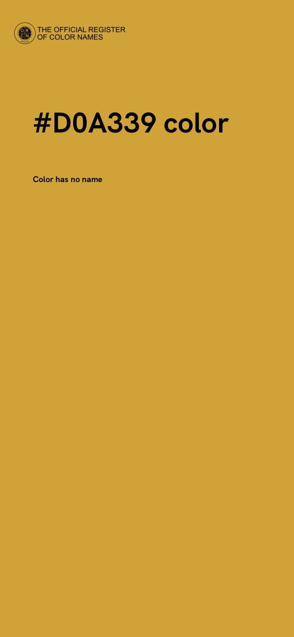 #D0A339 color image