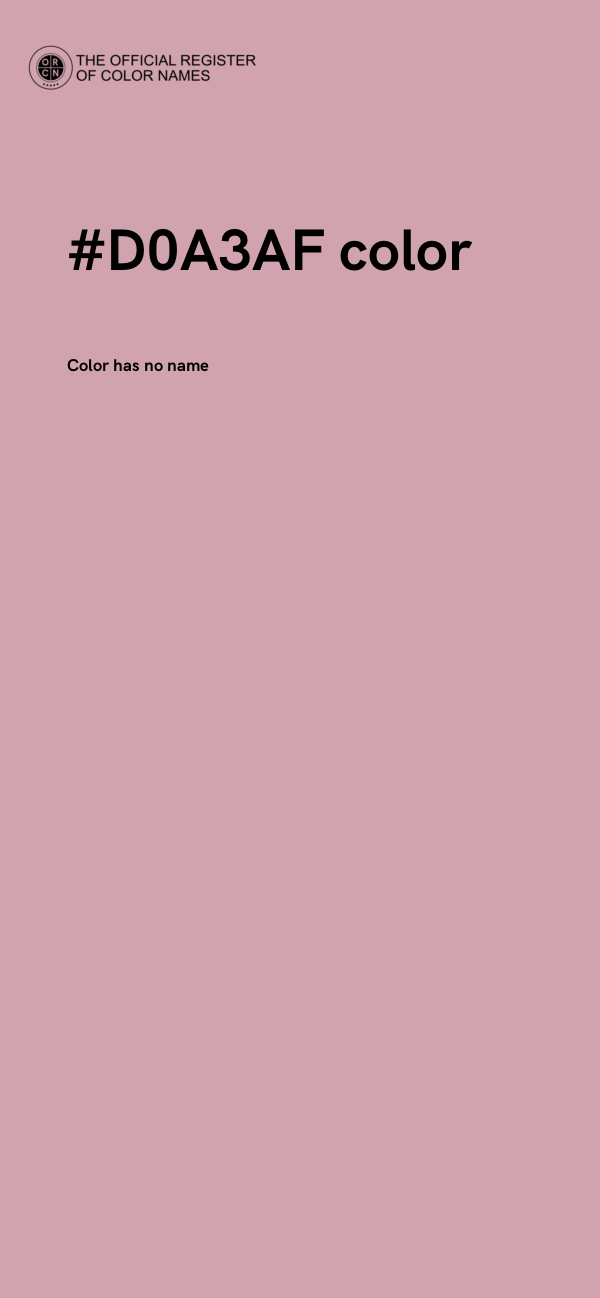 #D0A3AF color image